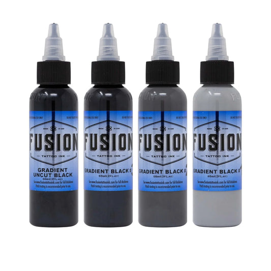Gradient Black (4 pack) - Fusion Tattoo Ink