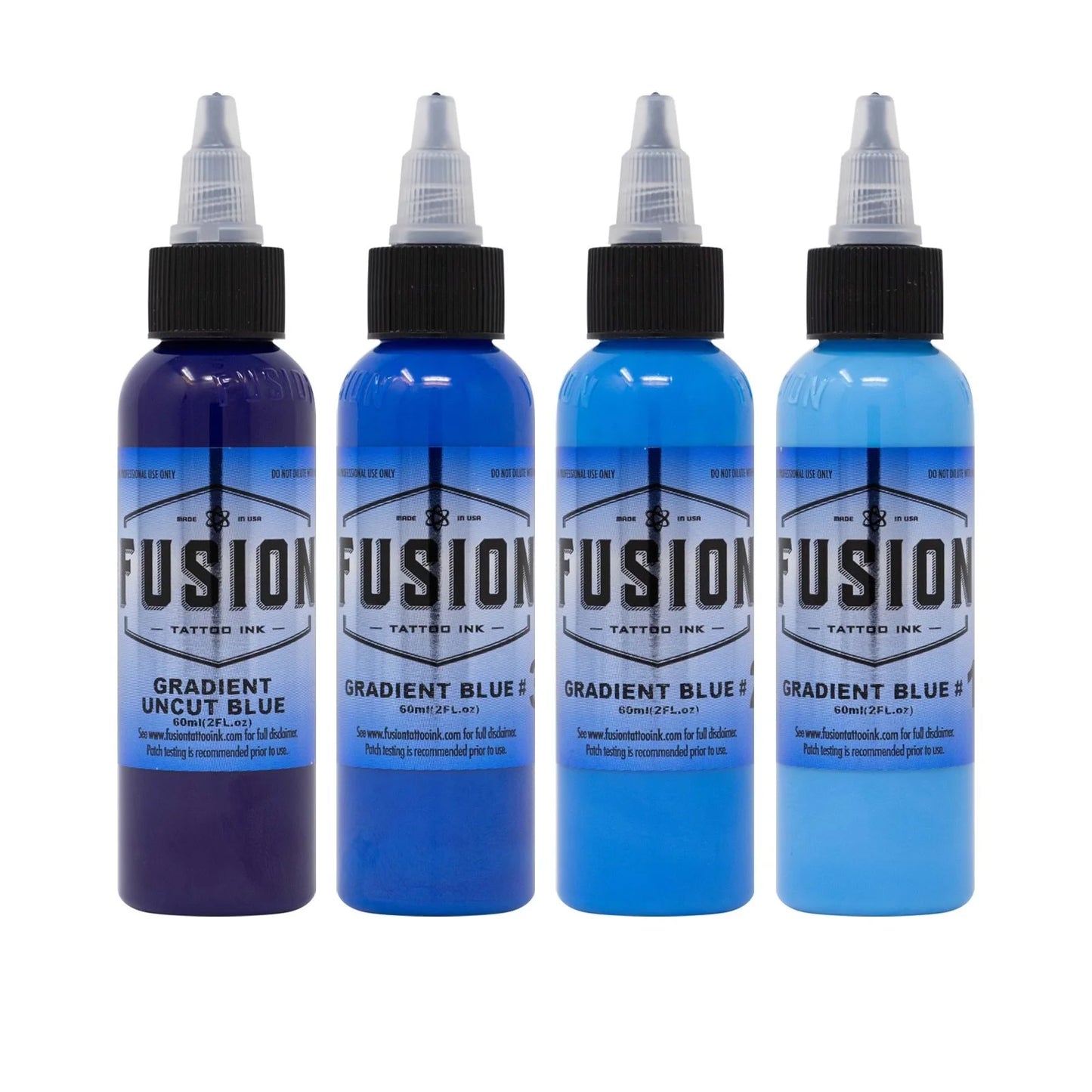 Gradient Blue (4 pack) - Fusion Tattoo Ink