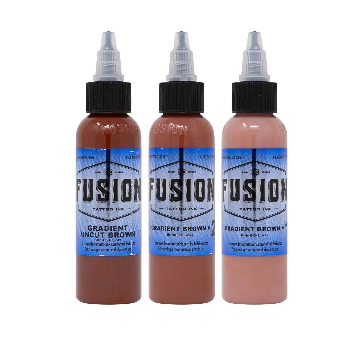 Gradient Brown (3 pack) - Fusion Tattoo Ink