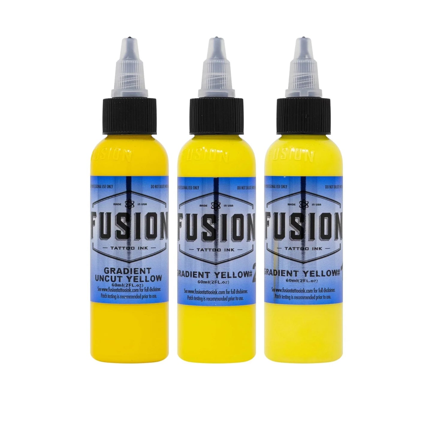 Gradient Yellow (3 pack) - Fusion Tattoo Ink