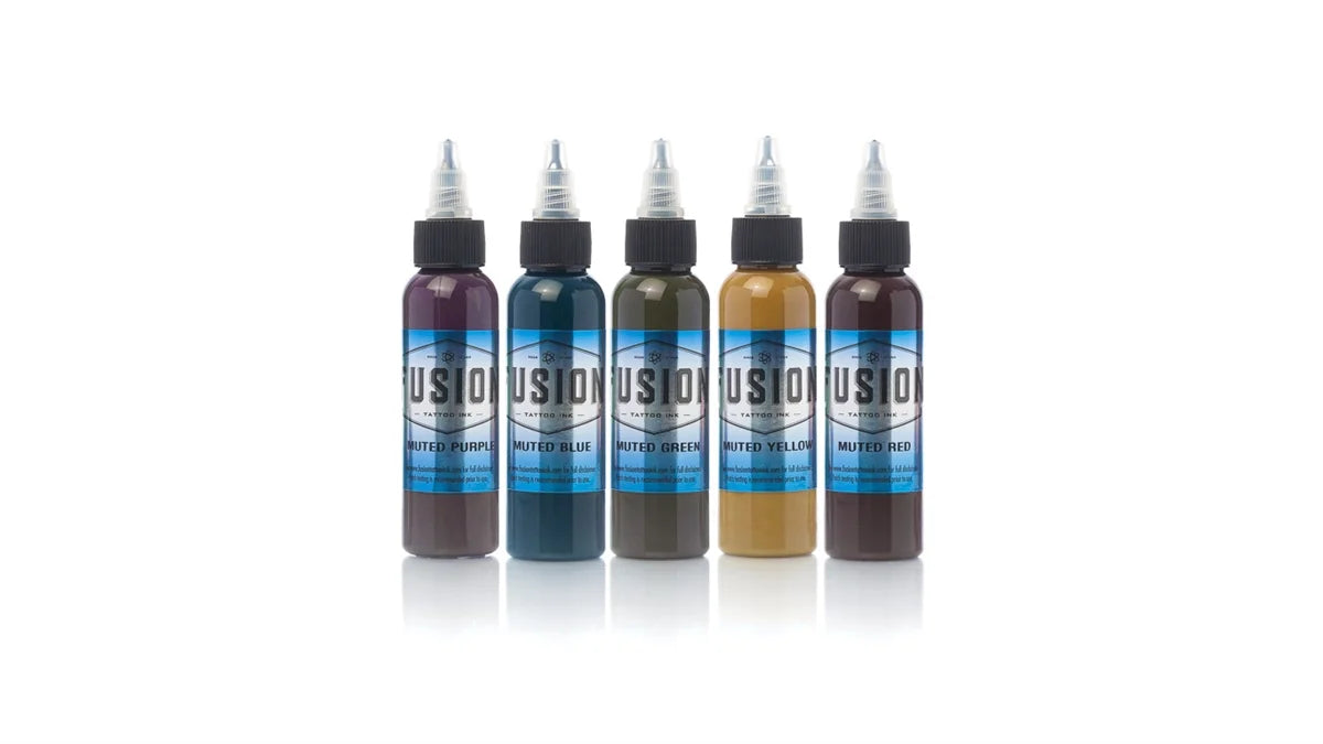 Muted Color Set - Fusion Tattoo Ink