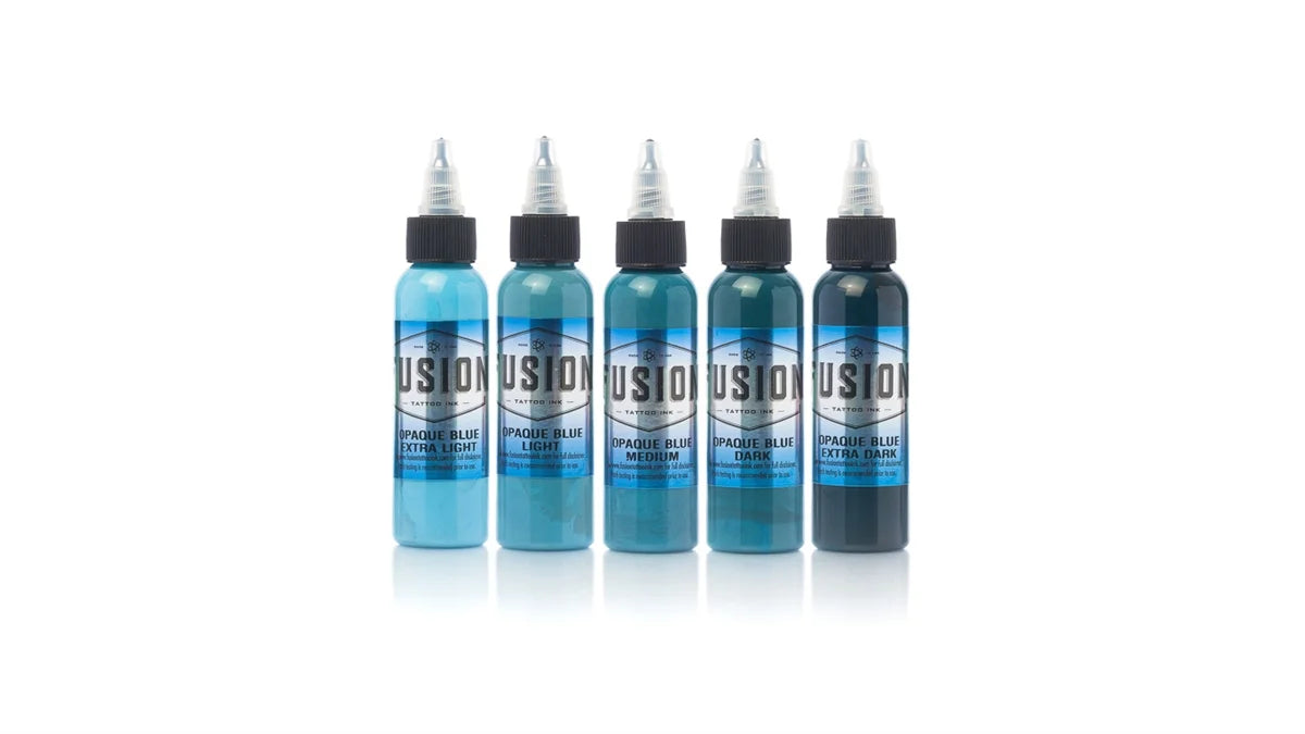 Opaque Blue Set - Fusion Tattoo Ink