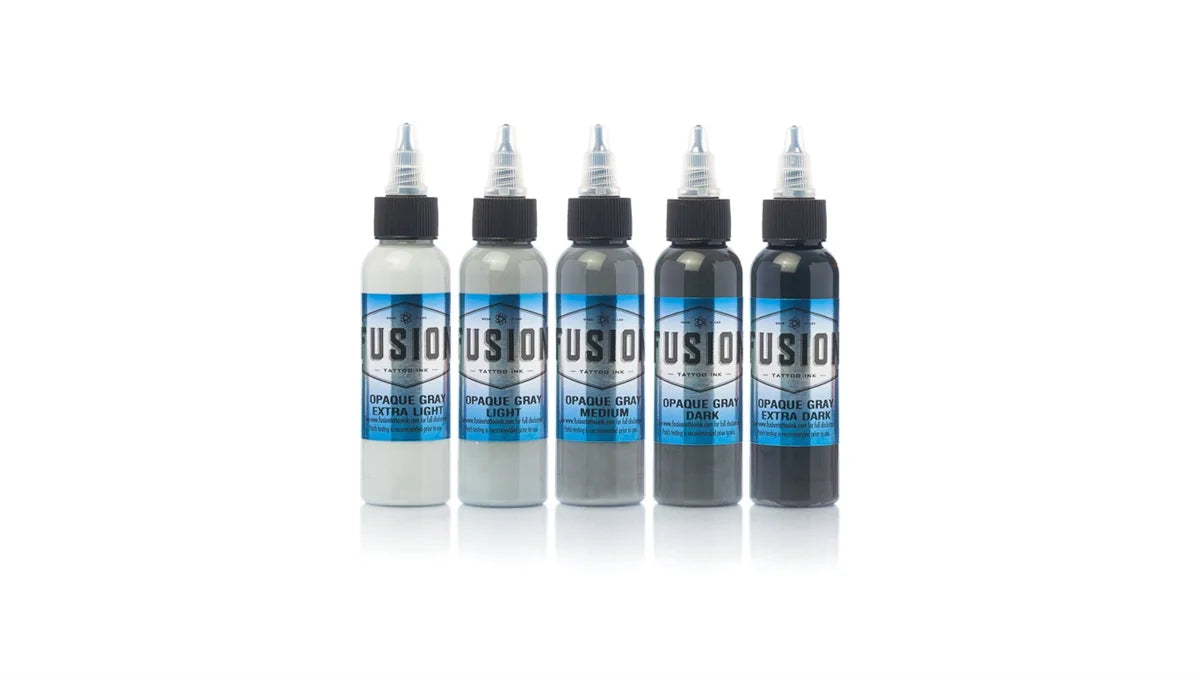 Opaque Grey Set - Fusion Tattoo Ink