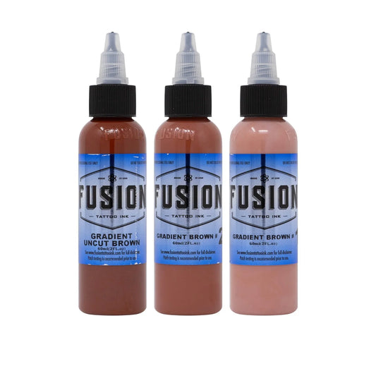 Gradient Brown (3 pack) - Fusion Tattoo Ink