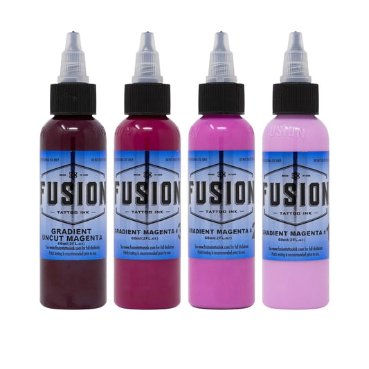 Gradient Magenta (4 pack) - Fusion Tattoo Ink
